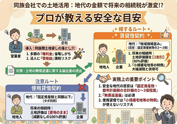 同族会社での土地活用：地代を「いくらに設定するか」で将来の相続税が激変する？プロが教える安全な目安