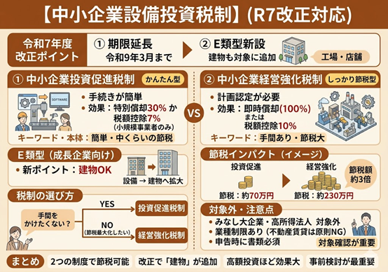 令和7年改正版・中小企業設備投資税制の活用術