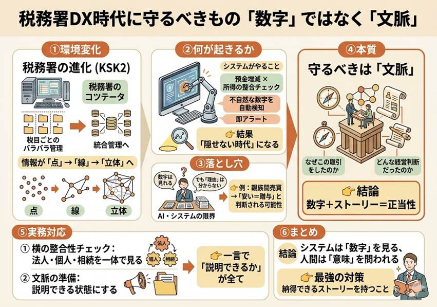 税務署のシステムが「統合」される今、不動産オーナーが守るべきは「数字」よりも「文脈」です。