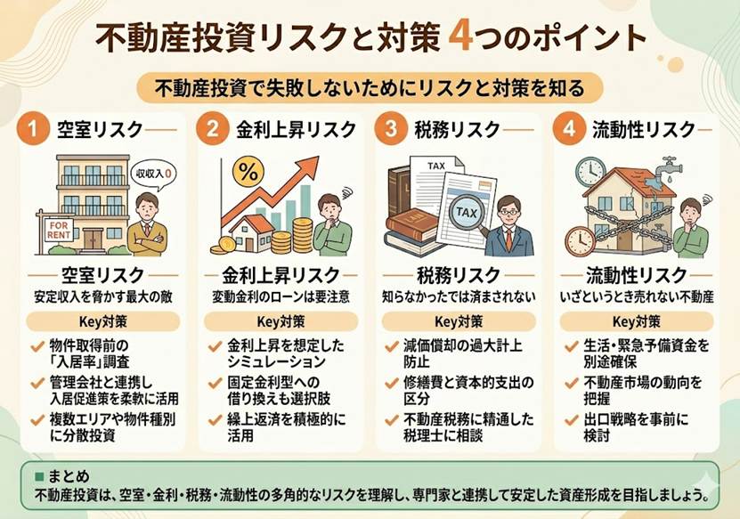 不動産投資で失敗しないために知っておくべきリスクと対策
