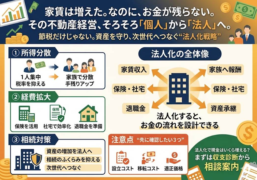 不動産経営を「事業」に昇華させる。個人オーナーが資産管理法人を設立すべき「本当の理由」