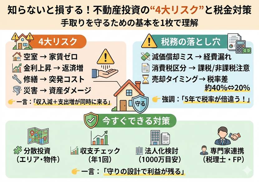 不動産投資リスクと税務対策の基本ガイド