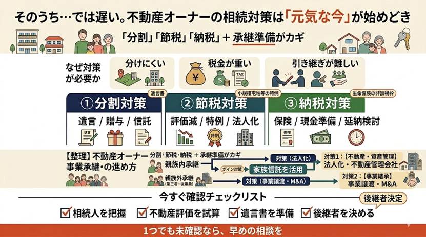 不動産オーナーが今すぐ始める相続・事業承継対策の基本