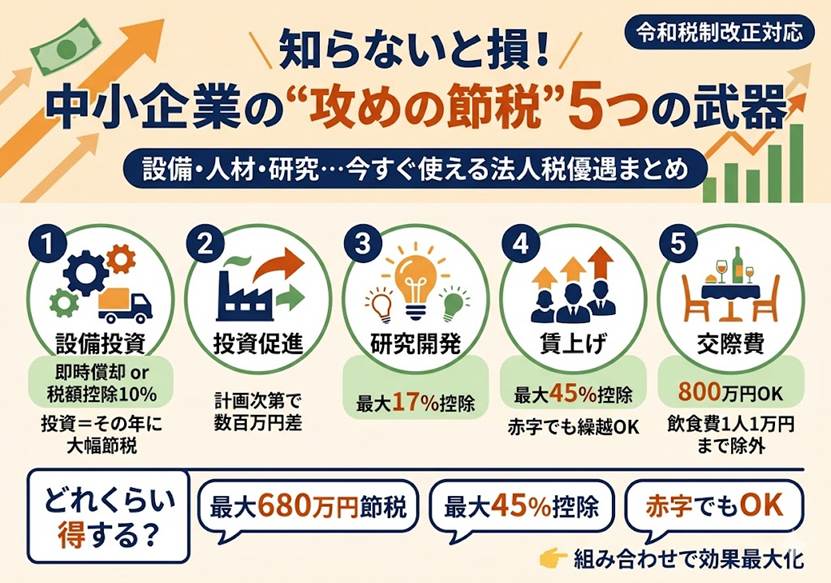 中小企業の法人税優遇 令和税制改正の5大活用ポイント