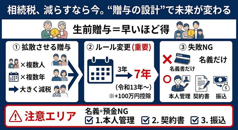 暦年贈与で差がつく資産承継 5つの鉄則