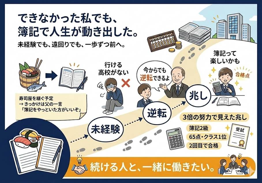 寿司屋を継ぐはずだった私が、簿記に出会った日