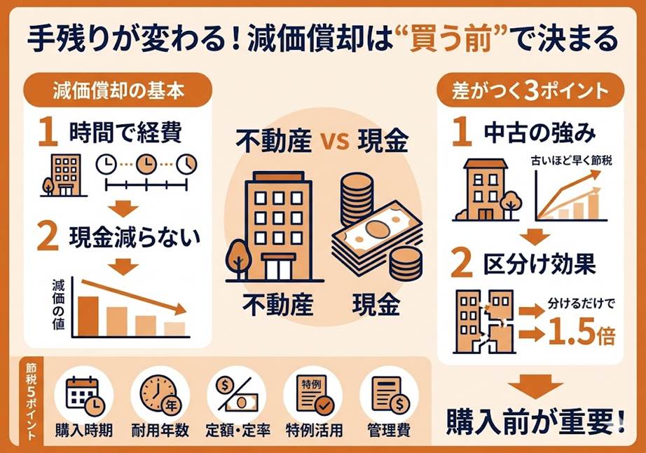 減価償却で差がつく大家の節税術 建物と設備を分ける視点