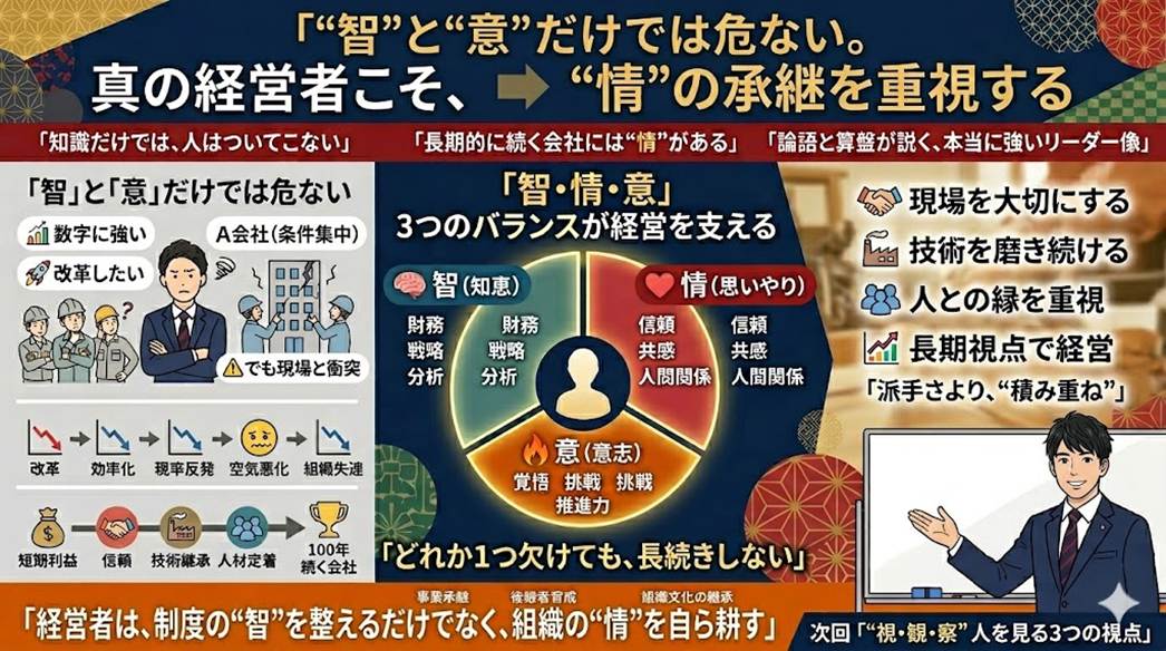 【第3回】リーダーに不可欠な「智・情・意」のバランスとは?