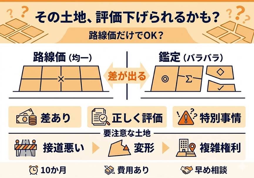 「路線価どおり」は本当に正解か？—相続した不動産で鑑定評価が認められる3つの条件
