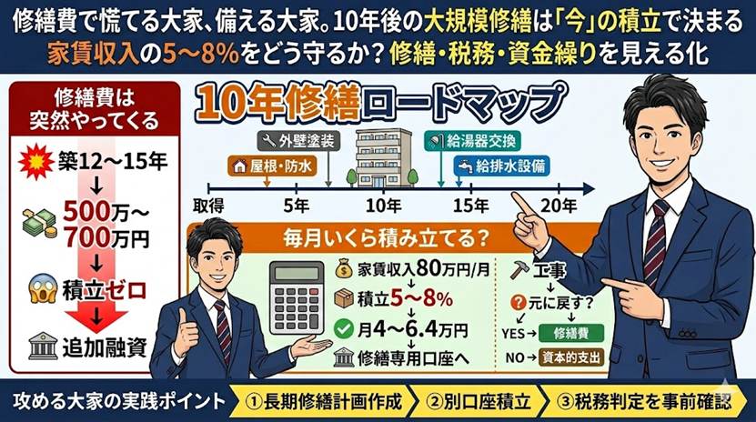 長期修繕計画から逆算する 大家の積立実践戦略