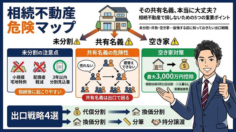 未分割・共有・空き家 相続不動産の落とし穴Q&A
