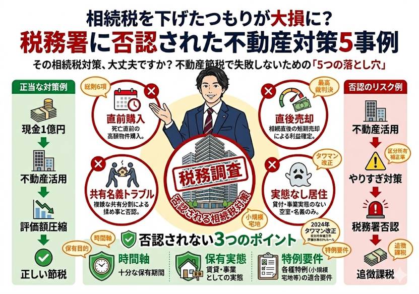 否認されない不動産相続税対策 失敗5事例に学ぶ