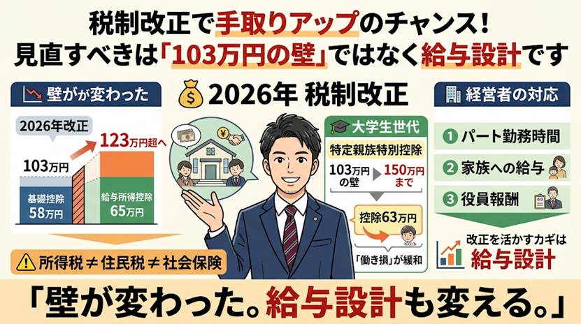 所得税・住民税改正で手取りが変わる 経営者の実務対応