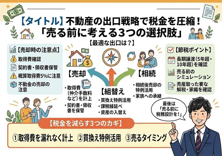 売る前に考える不動産の出口戦略 組替えで税を圧縮