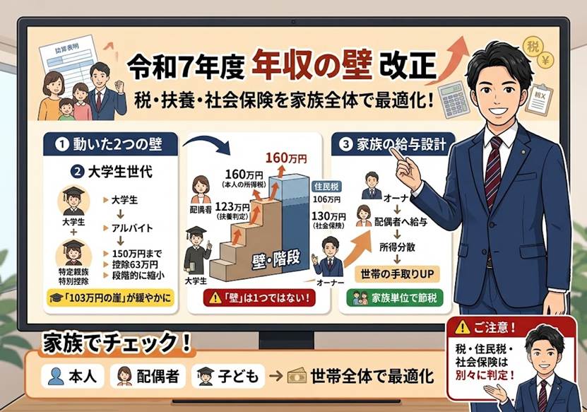 「年収の壁」改正後 家族の給与設計で差がつく節税術