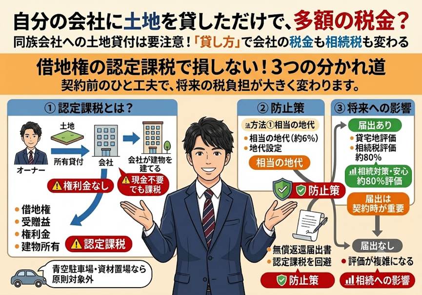 「借地権の認定課税」を防ぐ3つの分かれ道