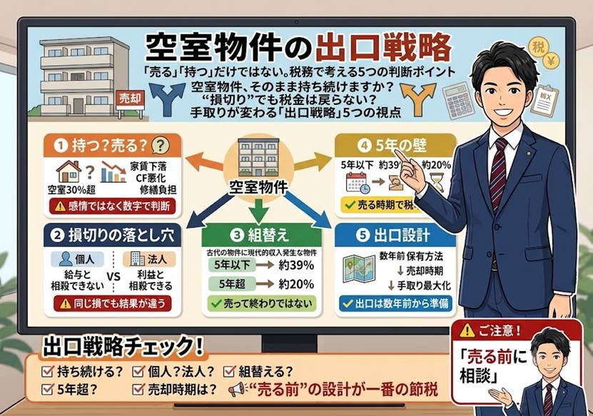 空室物件の出口戦略 損切りで差がつく税務の5視点