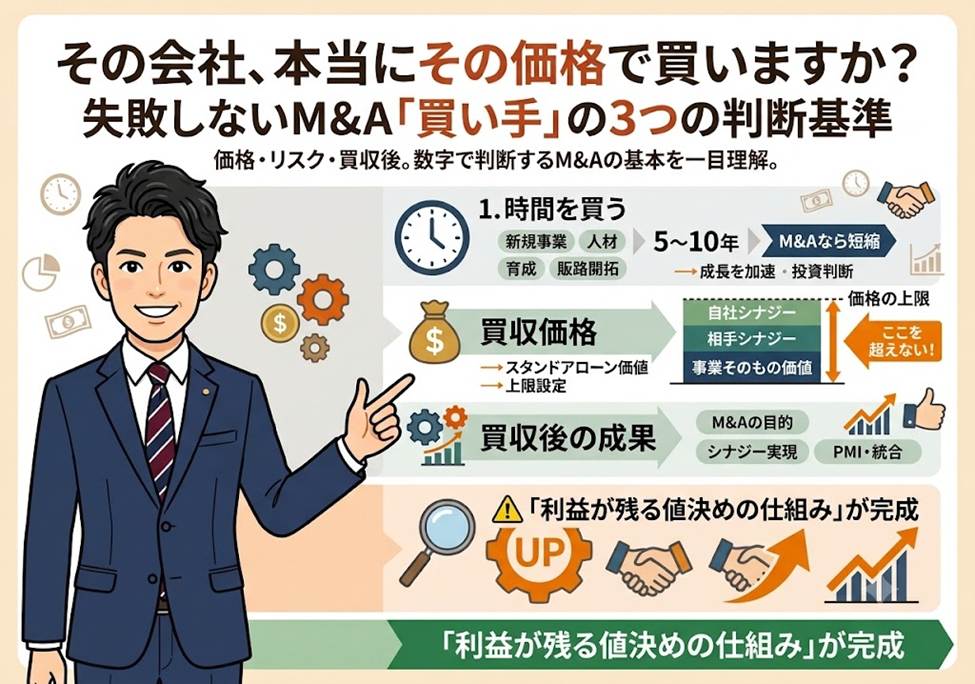 その会社、いくらまでなら出せますか？――M&Aで「買う」側に立つ経営者の3つの視点